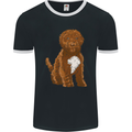 Cockapoo Dog Mens Ringer T-Shirt FotL Black/White