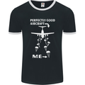 Perfectly Good Aircraft Skydiving Skydiver Mens Ringer T-Shirt FotL Black/White