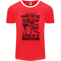 Pride MMA Muay Thai Mixed Martial Arts Mens Ringer T-Shirt FotL Red/White