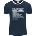 Rules for Dating My Daughter Father's Day Mens Ringer T-Shirt FotL Navy Blue/White