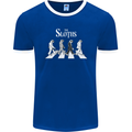 The Sloths Funny Music Parody Mens Ringer T-Shirt FotL Royal Blue/White