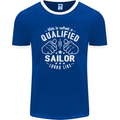 This Is What a Qualified Sailor Looks Like Mens Ringer T-Shirt FotL Royal Blue/White