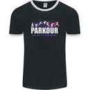 Parkour Free Running the Art of Movement Mens Ringer T-Shirt FotL Black/White