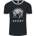 Parkour Free Running the Art of Movement Mens Ringer T-Shirt FotL Black/White