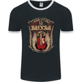 I Know It’s Only Rock ’n’ Roll Music Guitar Mens Ringer T-Shirt FotL Black/White