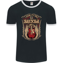 I Know It’s Only Rock ’n’ Roll Music Guitar Mens Ringer T-Shirt FotL Black/White
