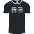 Scuba Diving Problem Solved Mens Ringer T-Shirt FotL Black/White