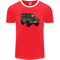 4X4 Off Road Roading 4 Wheel Drive Mens Ringer T-Shirt FotL Red/White