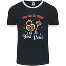 Autism You Are My Heart I Am Your Voice ASD Mens Ringer T-Shirt FotL Black/White