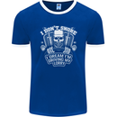 I Don't Snore Driving My Lorry Driver Mens Ringer T-Shirt FotL Royal Blue/White