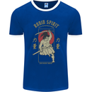 Ronin Spirit Samurai Japan Japanese Mens Ringer T-Shirt FotL Royal Blue/White