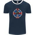 Non Nobis St. George Mens Ringer T-Shirt FotL Navy Blue/White