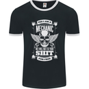 Funny Im a Mechanic No Wont Fix For Free Mens Ringer T-Shirt FotL Black/White