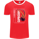 Born Capricorn Birthday Star Sign Mens Ringer T-Shirt FotL Red/White