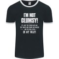 I'm Not Clumsy Funny Slogan Joke Beer Mens Ringer T-Shirt FotL Black/White