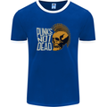 Punks Not Dead Skinhead Skull Mens Ringer T-Shirt FotL Royal Blue/White