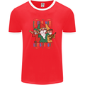 Cinco De Mayo Lets Fiesta Funny Gnomes Mens Ringer T-Shirt FotL Red/White