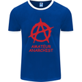 Amateur Anarchist Anarchism Activist Funny Mens Ringer T-Shirt FotL Royal Blue/White