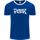 Punk As Worn By Mens Ringer T-Shirt FotL Royal Blue/White