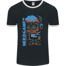 Nerd  Funny Gamer Gaming Mens Ringer T-Shirt FotL Black/White