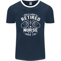 This Is What a Retired Nurse Looks Like Mens Ringer T-Shirt FotL Navy Blue/White