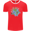 Help Me Climate Change Environment Mens Ringer T-Shirt Red/White