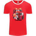 LGBT Onwards to Happiness Mens Ringer T-Shirt FotL Red/White