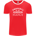 Property of My Awesome Fiance Mens Ringer T-Shirt FotL Red/White