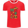 Symbols of Mexico Mens Ringer T-Shirt FotL Red/White