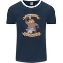 Save an Anvil Bang a Blacksmith Mens Ringer T-Shirt FotL Navy Blue/White