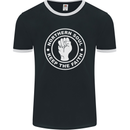 Northern Soul Keeping the Faith Dancing Mens Ringer T-Shirt FotL Black/White