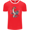 Chinese Zodiac Shengxiao Year of the Dragon Mens Ringer T-Shirt FotL Red/White