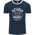 This Is What a Retired Chemist Looks Like Mens Ringer T-Shirt FotL Navy Blue/White