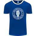 Northern Soul Keeping the Faith Mens Ringer T-Shirt FotL Royal Blue/White