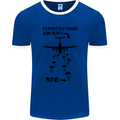 Perfectly Good Aircraft Skydiving Funny Mens Ringer T-Shirt FotL Royal Blue/White