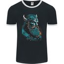 A Green Viking Elder Valhalla Odin Norse Gods Mens Ringer T-Shirt FotL Black/White
