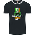 St. Patrick's Day Disguise Funny Irish Mens Ringer T-Shirt FotL Black/White