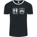 4x4 Problem Solved Off Roading Road Mens Ringer T-Shirt FotL Black/White