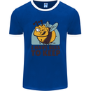 Beekeeper I Have Bees to Keep Mens Ringer T-Shirt FotL Royal Blue/White