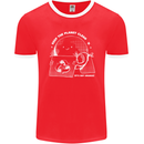 Climate Change Keep the Planet Clean Funny Mens Ringer T-Shirt FotL Red/White