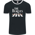 The Beagles Funny Dog Parody Mens Ringer T-Shirt FotL Black/White