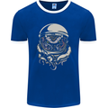 Space Cthulhu Kraken Mens Ringer T-Shirt FotL Royal Blue/White