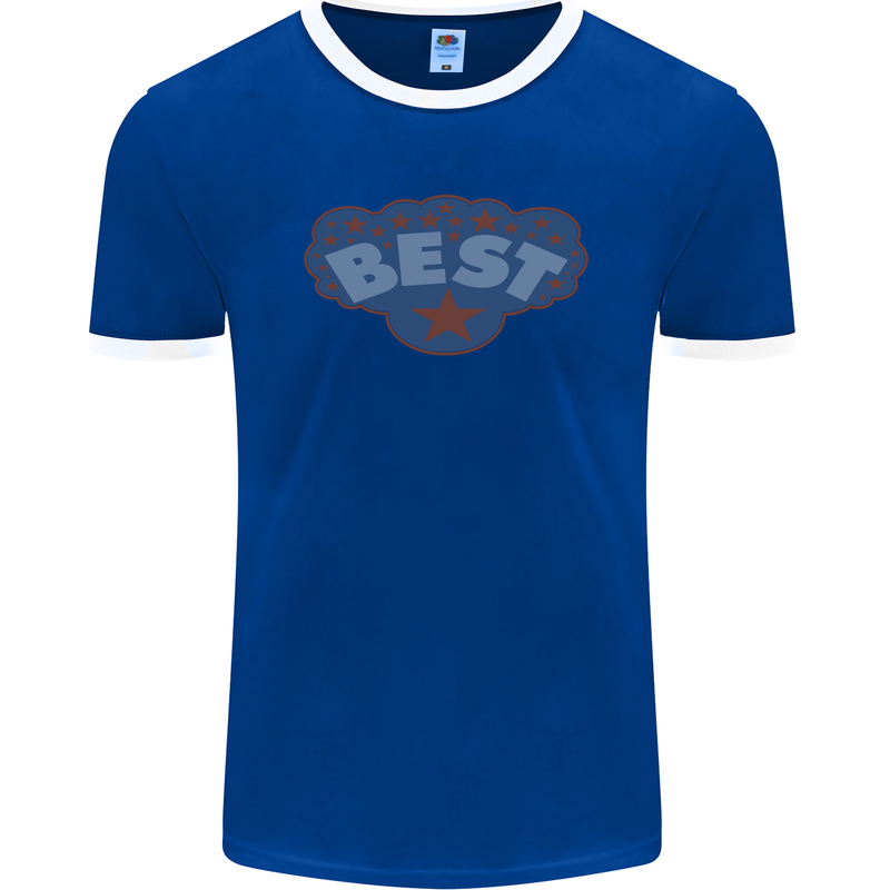 Best as Worn by Roger Daltrey Mens Ringer T-Shirt FotL Royal Blue/White