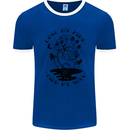 Lose My Mind Funny Magic Mushrooms Drugs Mens Ringer T-Shirt FotL Royal Blue/White