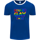 Sounds Gay I'm in Funny LGBT Mens Ringer T-Shirt FotL Royal Blue/White