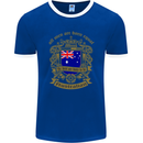 All Men Are Born Equal Australian Australia Mens Ringer T-Shirt FotL Royal Blue/White