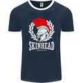 Skinhead Roman Helmet Spartan Punk Music Mens Ringer T-Shirt FotL Navy Blue/White