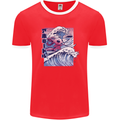 Surfing Axoloti Surfer Mens Ringer T-Shirt FotL Red/White