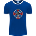 Non Nobis St. George Mens Ringer T-Shirt FotL Royal Blue/White