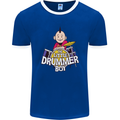 The Little Drummer Boy Funny Drumming Drum Mens Ringer T-Shirt FotL Royal Blue/White